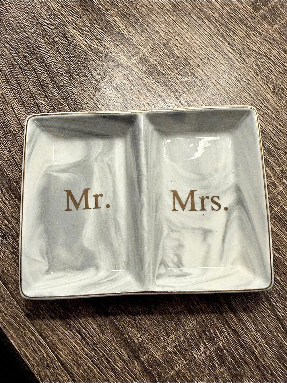 Mr. & Mrs. Divided Serving Dish